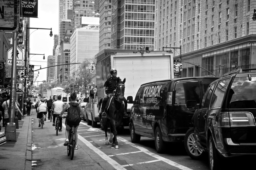NewYork City bikelane shooting video in new york city